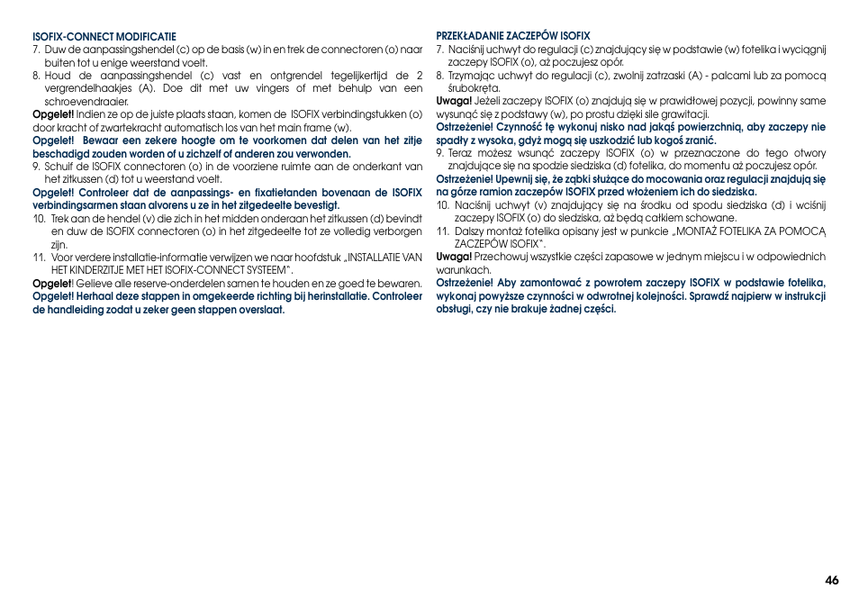 Cybex PALLAS-FIX User Manual | Page 48 / 84