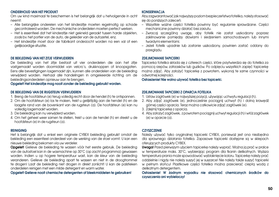 Cybex PALLAS-FIX User Manual | Page 52 / 84