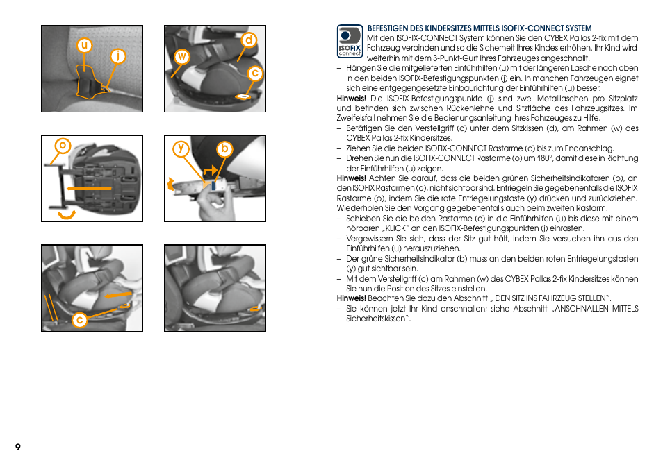 Cybex PALLAS 2-FIX User Manual | Page 11 / 84