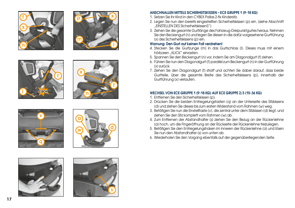 Cybex PALLAS 2-FIX User Manual | Page 19 / 84