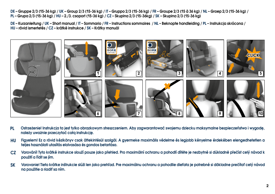 Cybex PALLAS 2-FIX User Manual | Page 4 / 84