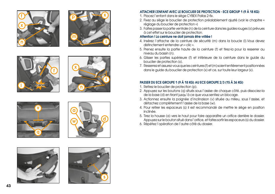 Cybex PALLAS 2-FIX User Manual | Page 45 / 84