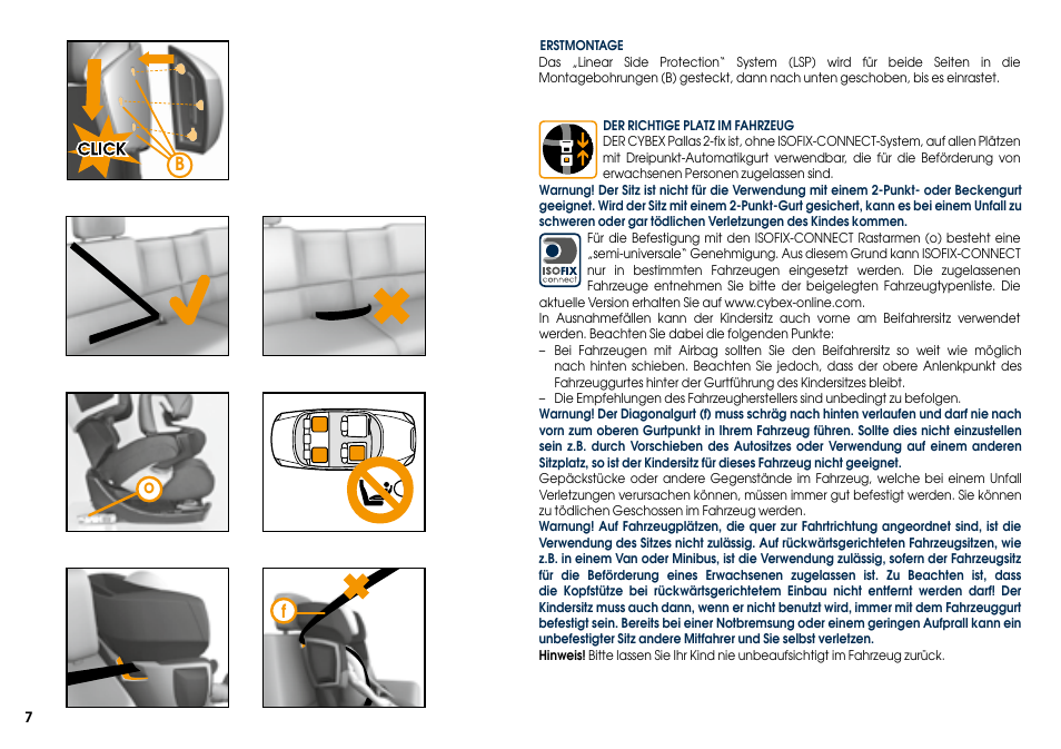 Fo b | Cybex PALLAS 2-FIX User Manual | Page 9 / 84