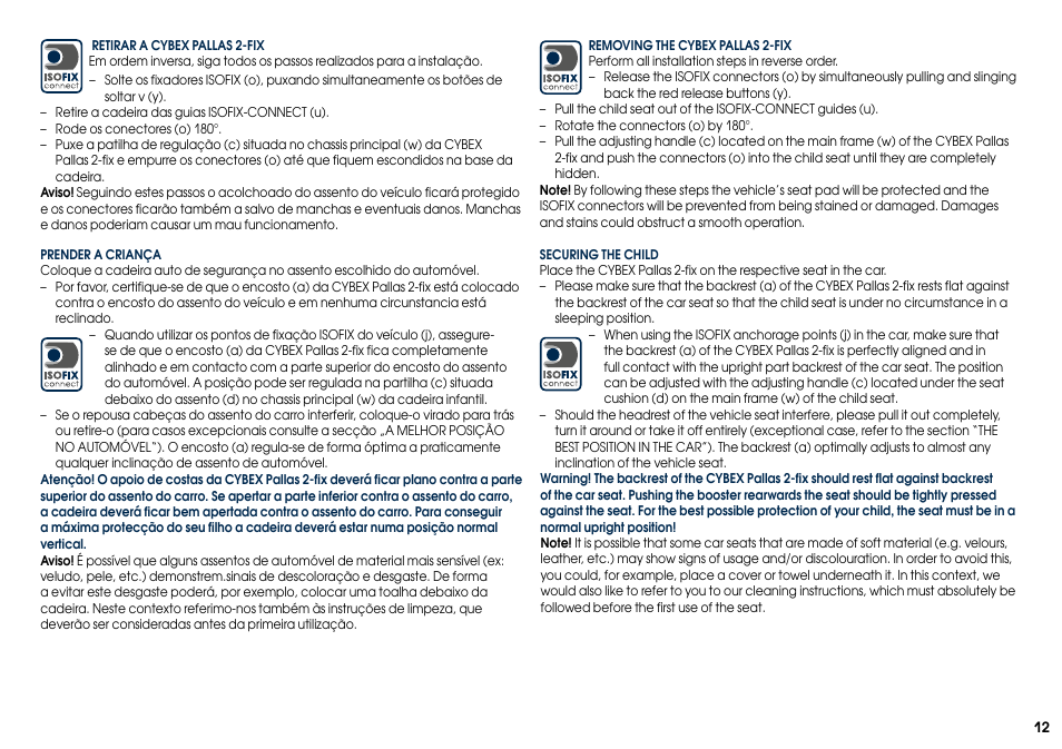 Cybex PALLAS 2-FIX User Manual | Page 14 / 82
