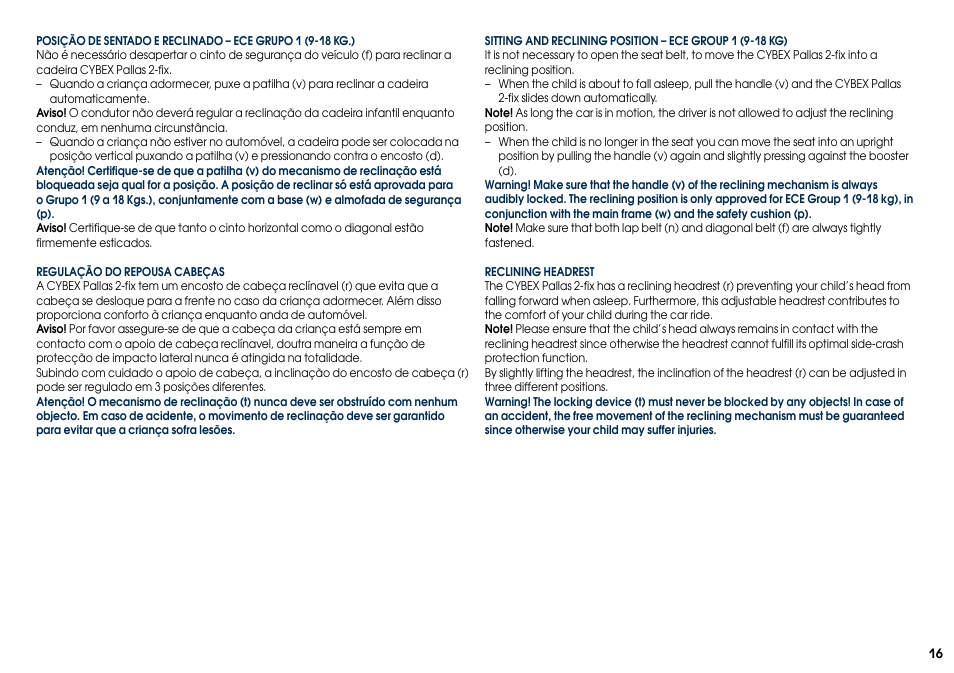 Cybex PALLAS 2-FIX User Manual | Page 18 / 82