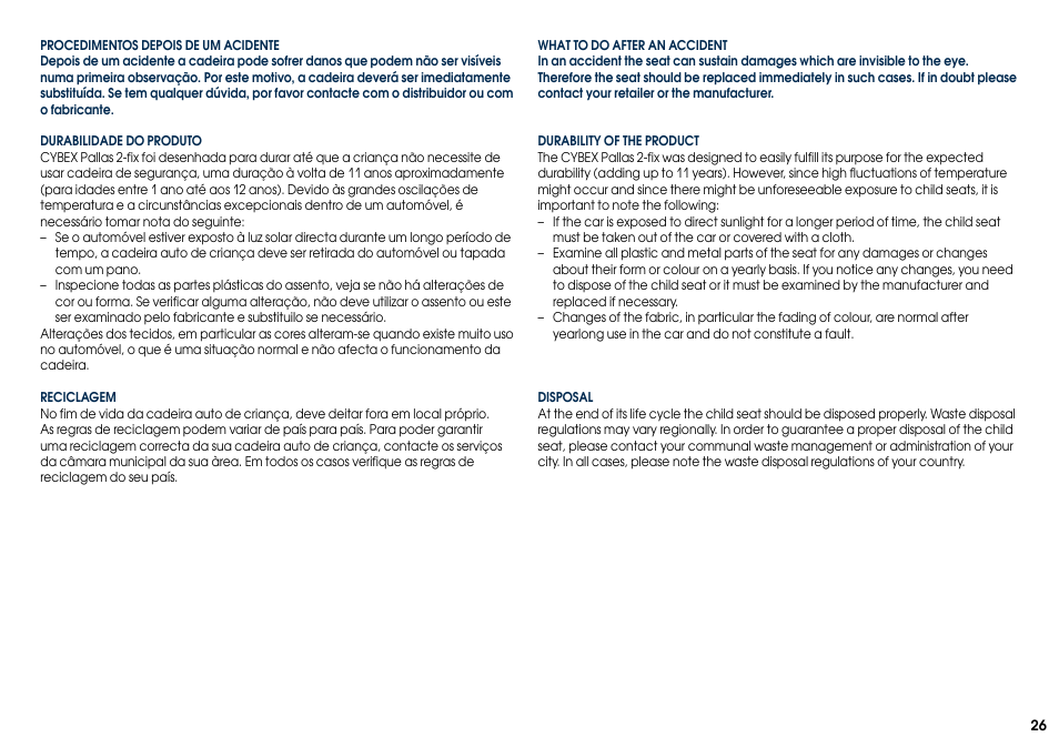 Cybex PALLAS 2-FIX User Manual | Page 28 / 82