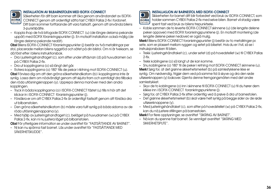 Cybex PALLAS 2-FIX User Manual | Page 38 / 82