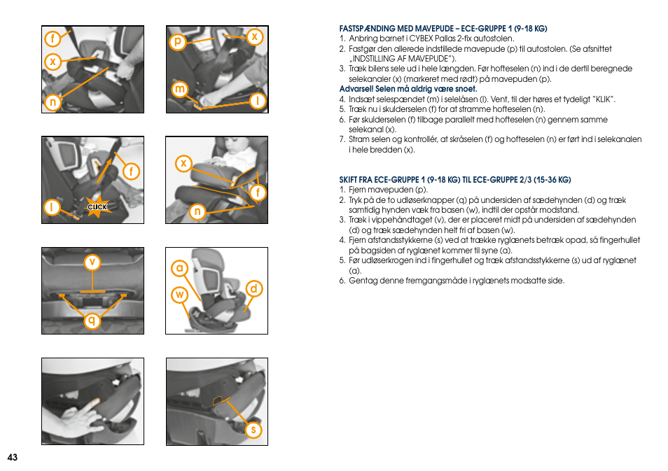 Cybex PALLAS 2-FIX User Manual | Page 45 / 82