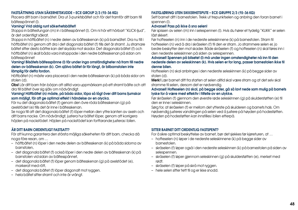 Cybex PALLAS 2-FIX User Manual | Page 50 / 82