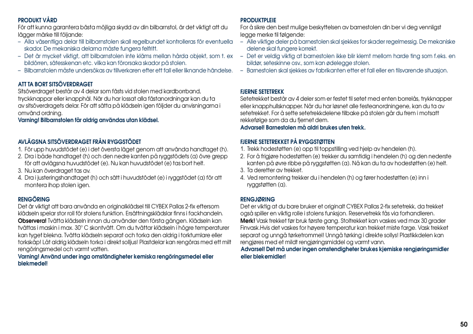 Cybex PALLAS 2-FIX User Manual | Page 52 / 82