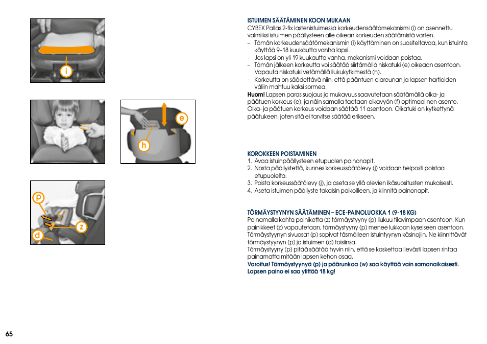 Cybex PALLAS 2-FIX User Manual | Page 67 / 82