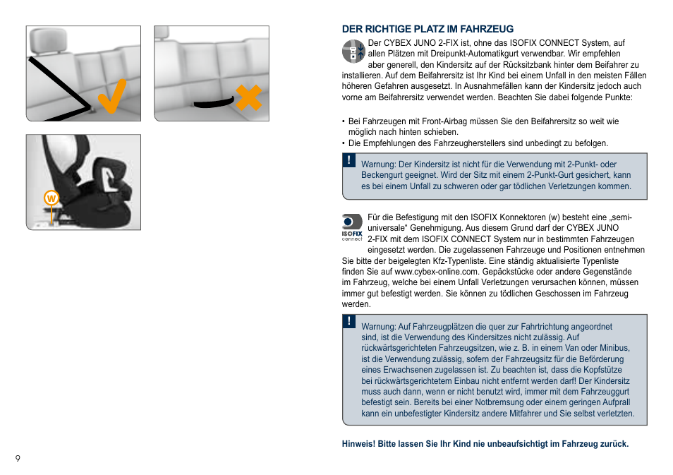 Cybex JUNO 2-FIX User Manual | Page 10 / 72