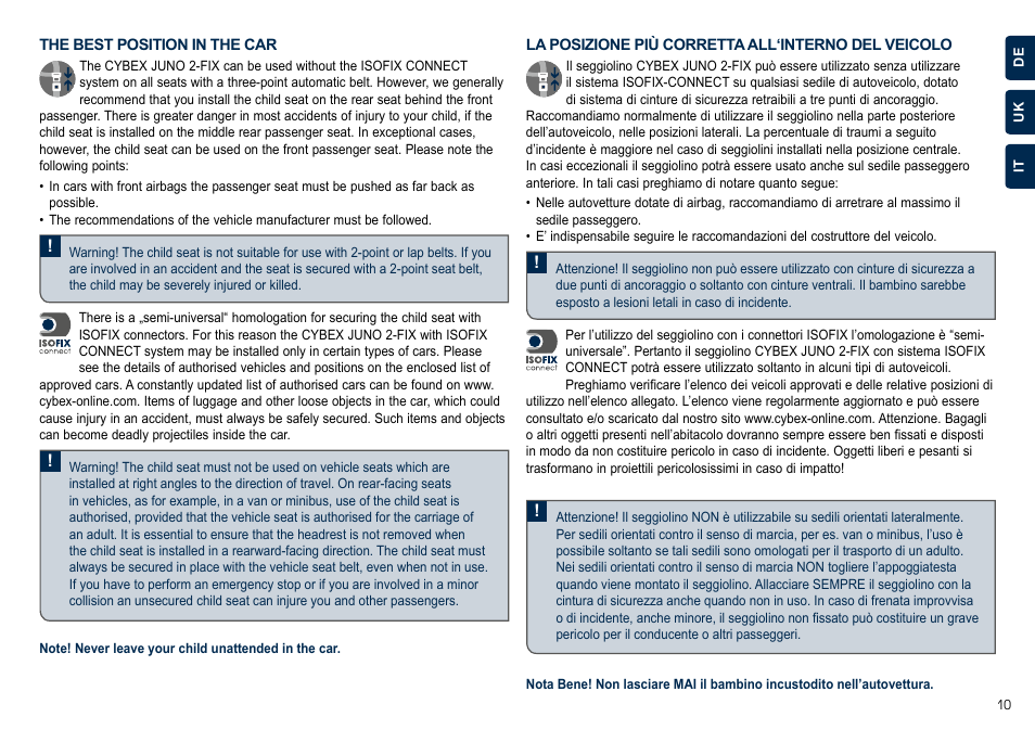 Cybex JUNO 2-FIX User Manual | Page 11 / 72