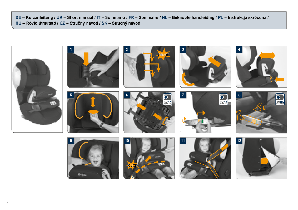 Cybex JUNO 2-FIX User Manual | Page 2 / 72