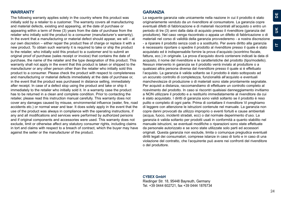 Cybex JUNO 2-FIX User Manual | Page 25 / 72