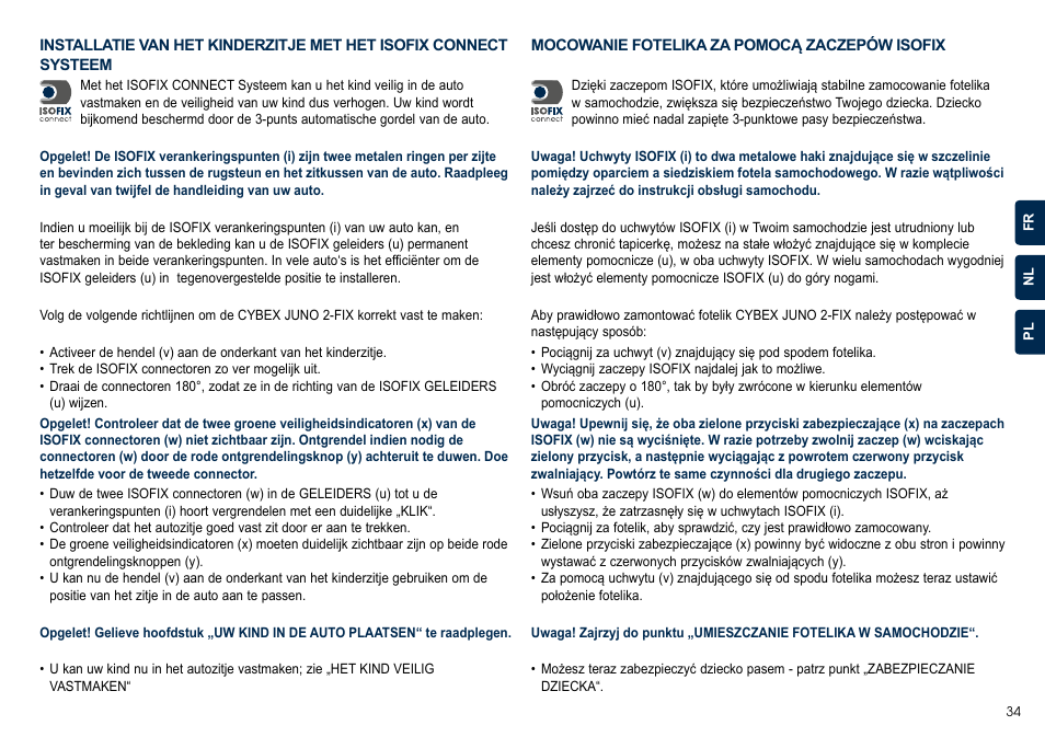 Cybex JUNO 2-FIX User Manual | Page 35 / 72