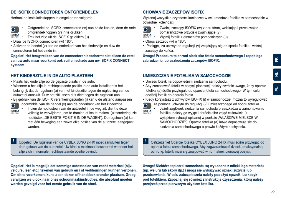 Cybex JUNO 2-FIX User Manual | Page 37 / 72