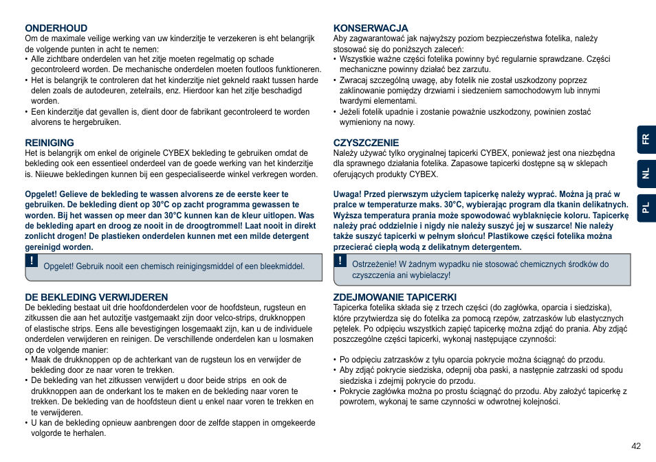 Cybex JUNO 2-FIX User Manual | Page 43 / 72