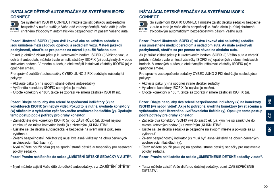 Cybex JUNO 2-FIX User Manual | Page 57 / 72