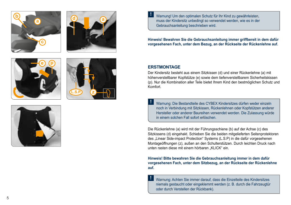 Cybex JUNO 2-FIX User Manual | Page 6 / 72