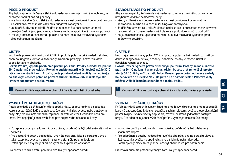 Cybex JUNO 2-FIX User Manual | Page 65 / 72