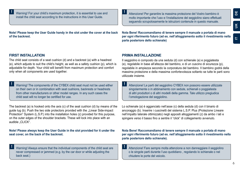 Cybex JUNO 2-FIX User Manual | Page 7 / 72