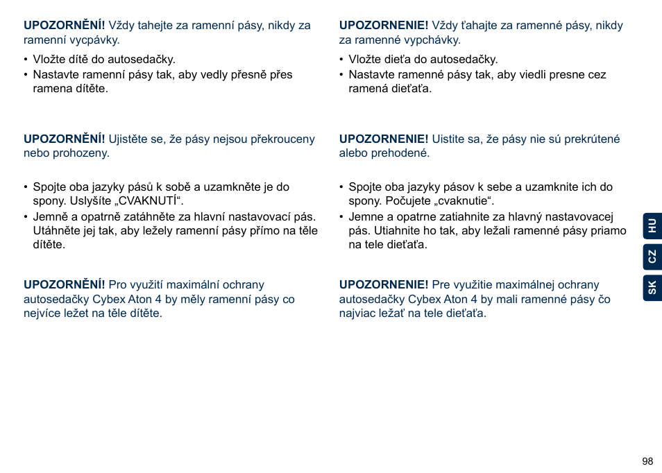 Cybex ATON 4 User Manual | Page 100 / 132