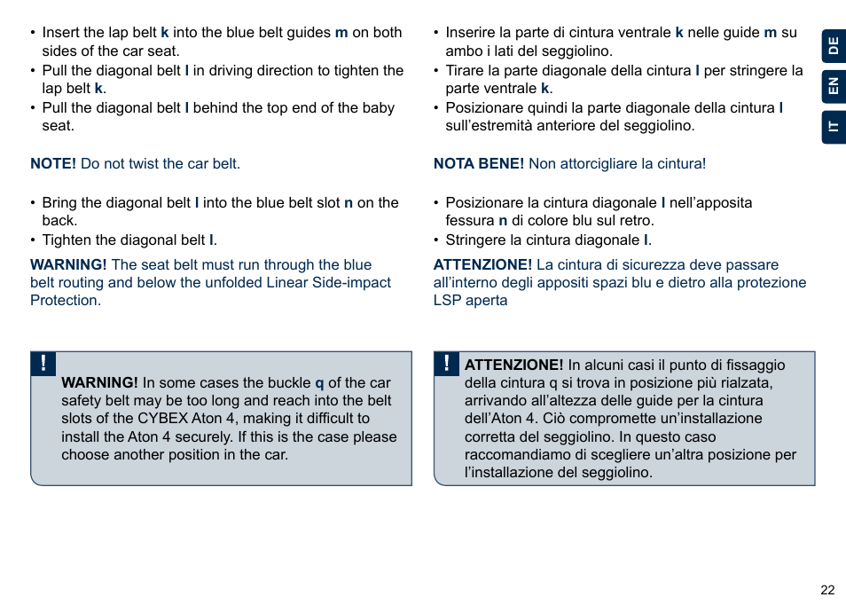 Cybex ATON 4 User Manual | Page 24 / 132