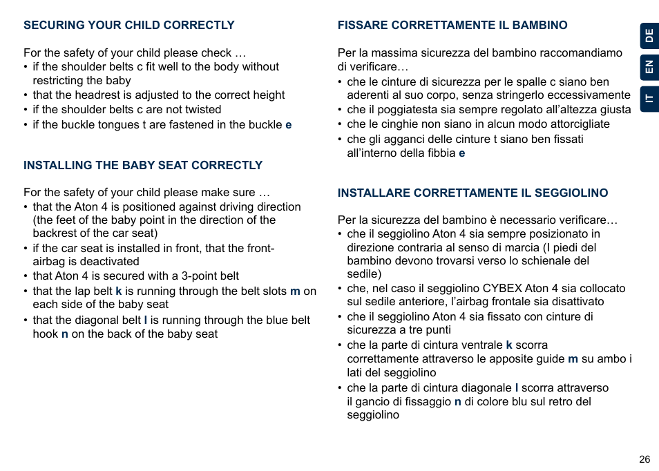 Cybex ATON 4 User Manual | Page 28 / 132