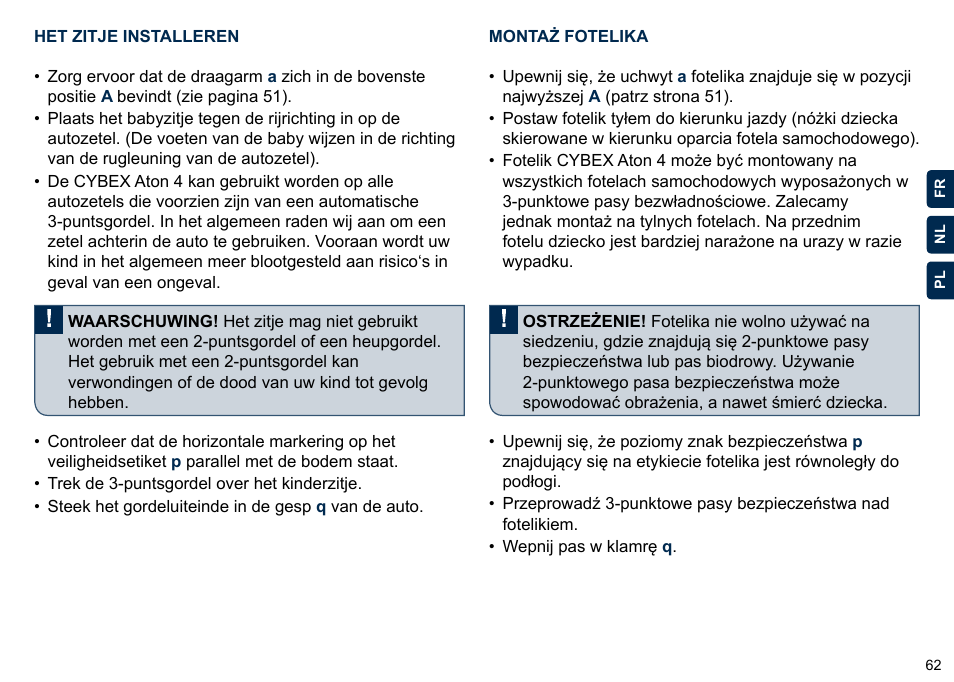 Cybex ATON 4 User Manual | Page 64 / 132