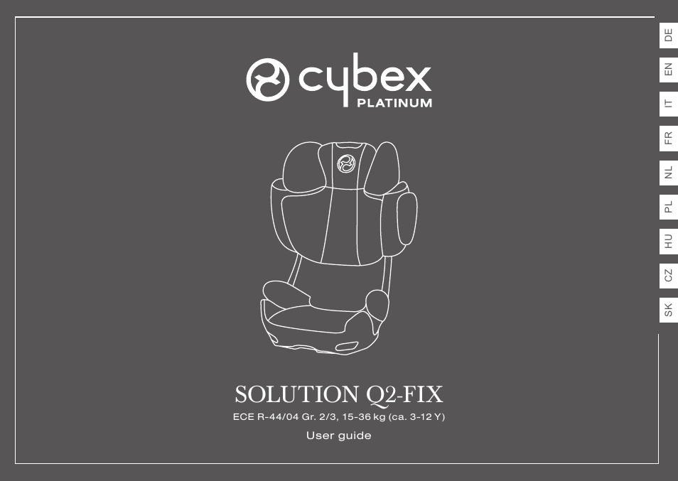 Cybex SOLUTION Q2-FIX User Manual | 100 pages
