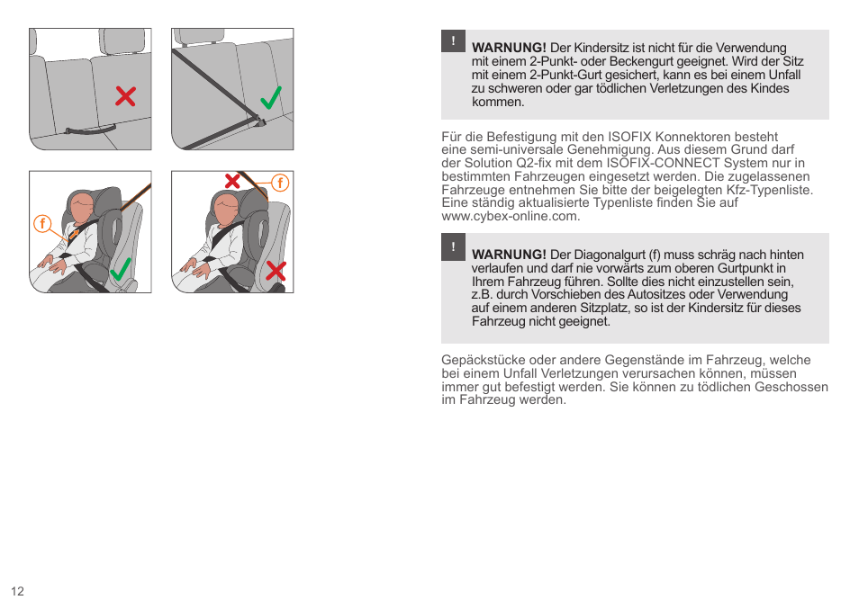 Cybex SOLUTION Q2-FIX User Manual | Page 12 / 100