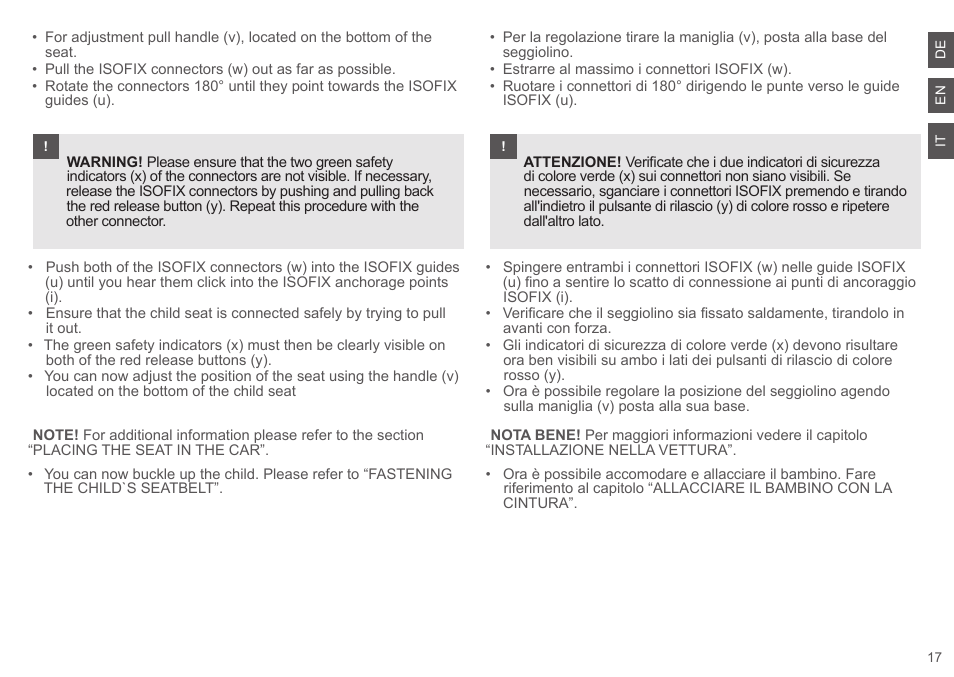 Cybex SOLUTION Q2-FIX User Manual | Page 17 / 100