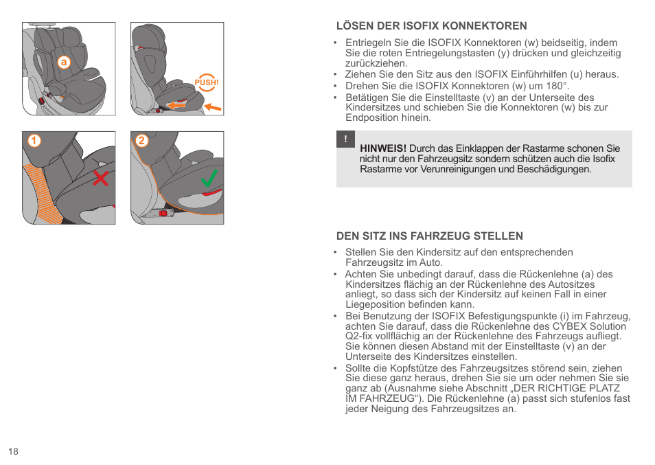 Cybex SOLUTION Q2-FIX User Manual | Page 18 / 100