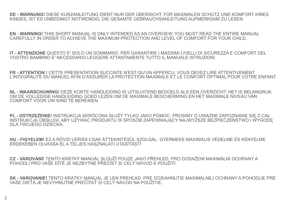 Cybex SOLUTION Q2-FIX User Manual | Page 2 / 100