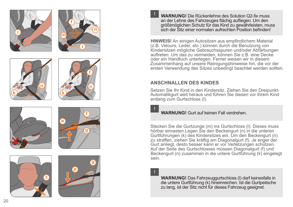 Cybex SOLUTION Q2-FIX User Manual | Page 20 / 100