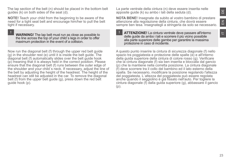 Cybex SOLUTION Q2-FIX User Manual | Page 23 / 100