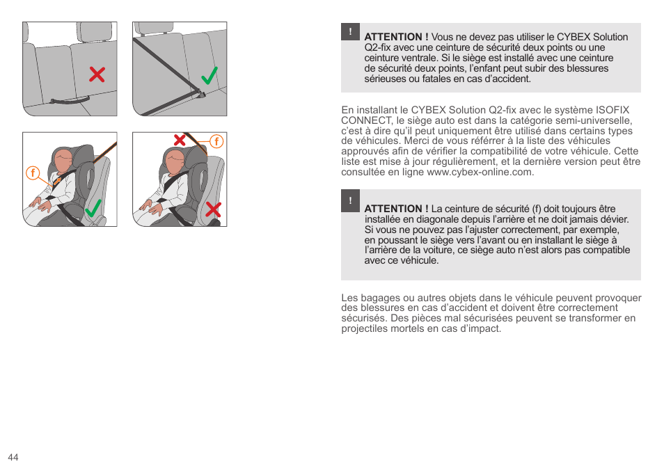 Cybex SOLUTION Q2-FIX User Manual | Page 44 / 100