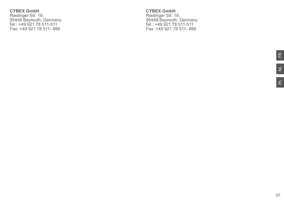 Cybex SOLUTION Q2-FIX User Manual | Page 67 / 100