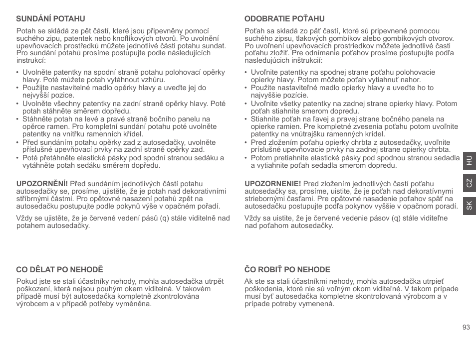 Cybex SOLUTION Q2-FIX User Manual | Page 93 / 100