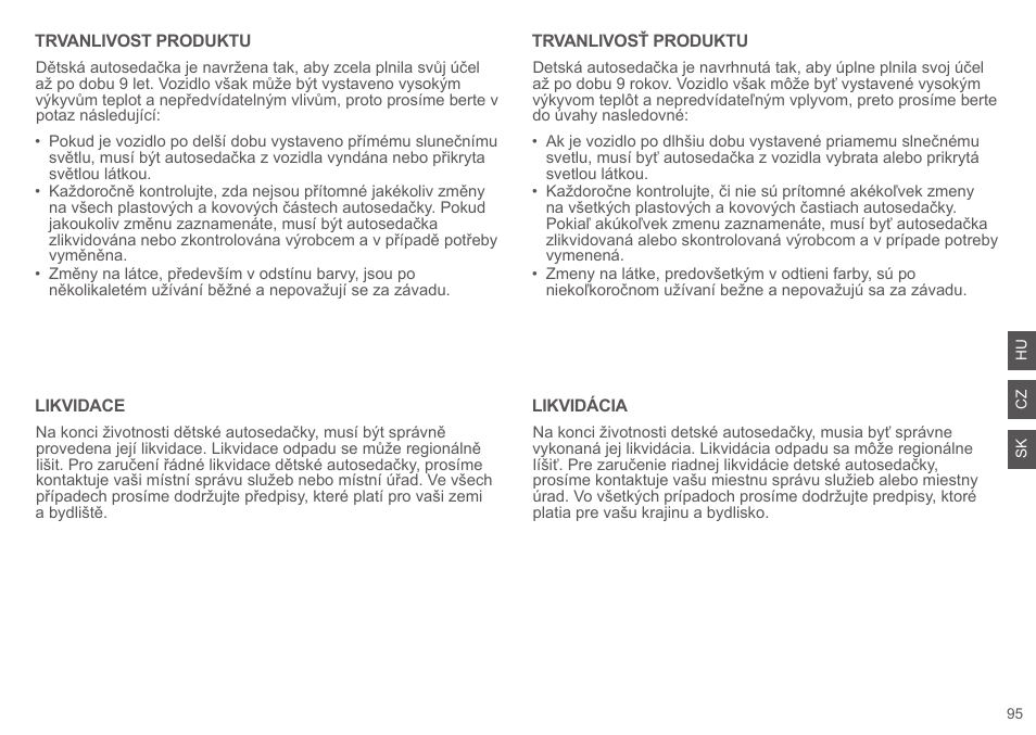 Cybex SOLUTION Q2-FIX User Manual | Page 95 / 100