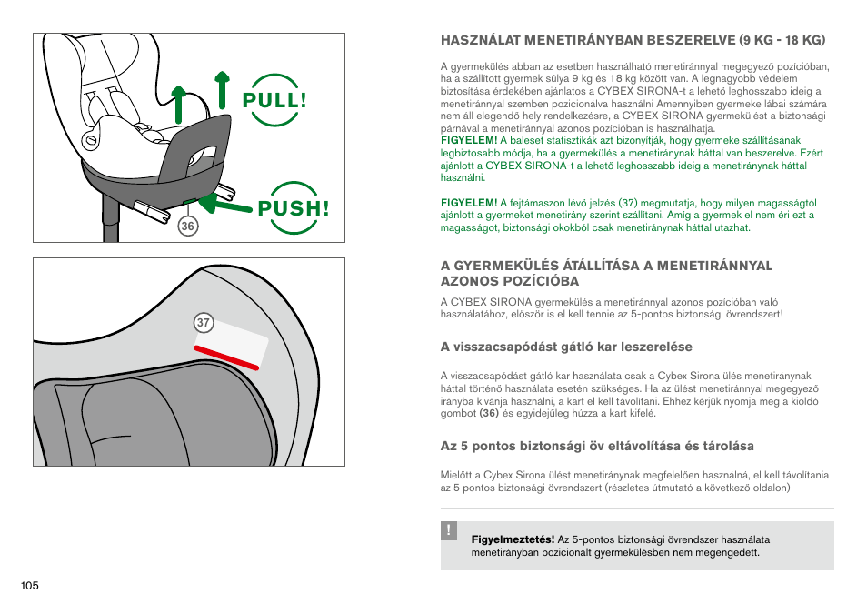 Pull! push | Cybex SIRONA User Manual | Page 107 / 120