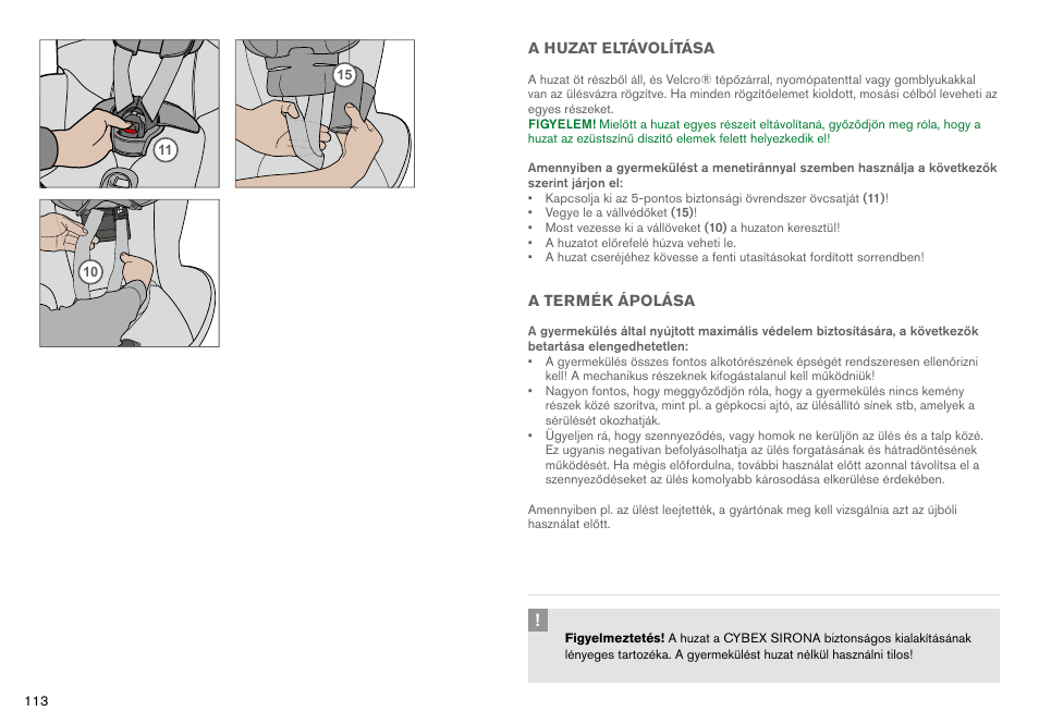 Cybex SIRONA User Manual | Page 115 / 120
