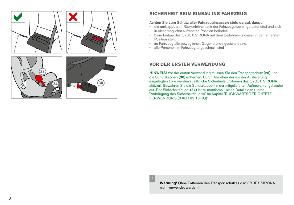 Cybex SIRONA User Manual | Page 15 / 120