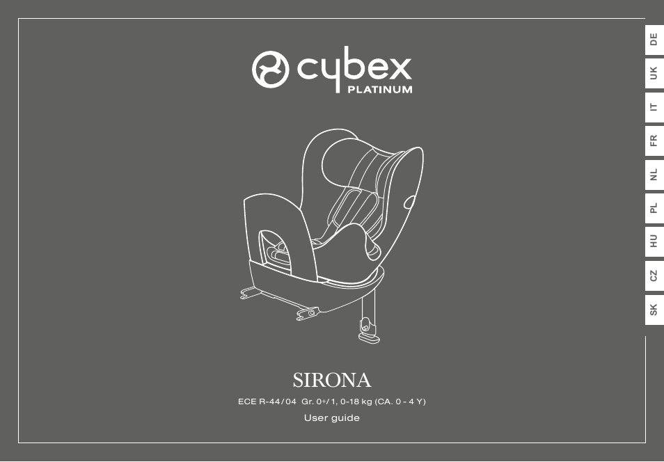 Sirona | Cybex SIRONA User Manual | Page 2 / 120