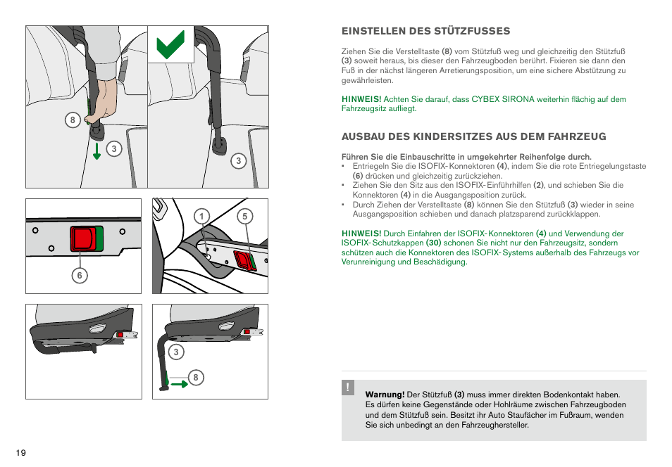 Cybex SIRONA User Manual | Page 21 / 120