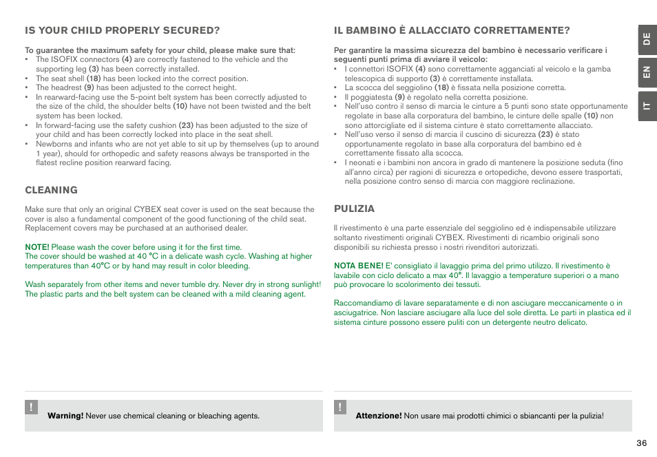 Cybex SIRONA User Manual | Page 38 / 120