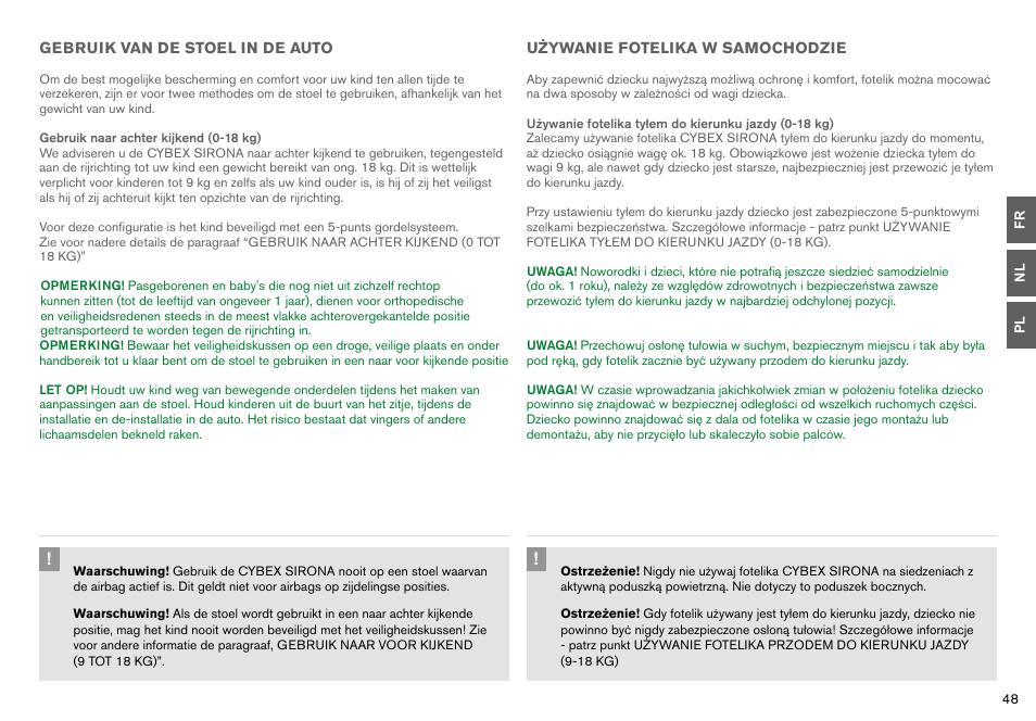 Cybex SIRONA User Manual | Page 50 / 120