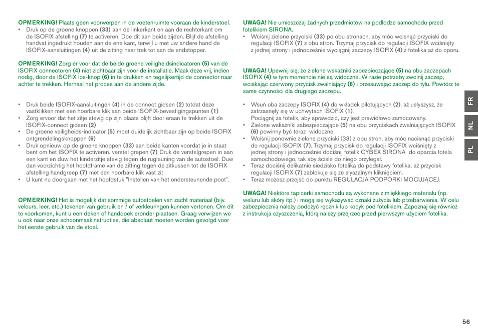 Cybex SIRONA User Manual | Page 58 / 120