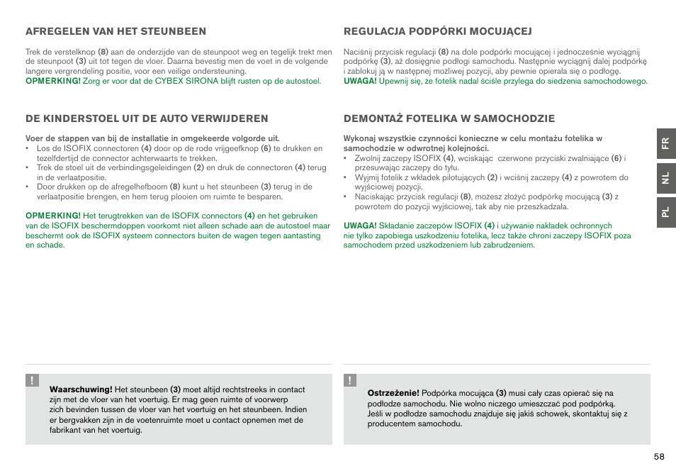 Cybex SIRONA User Manual | Page 60 / 120